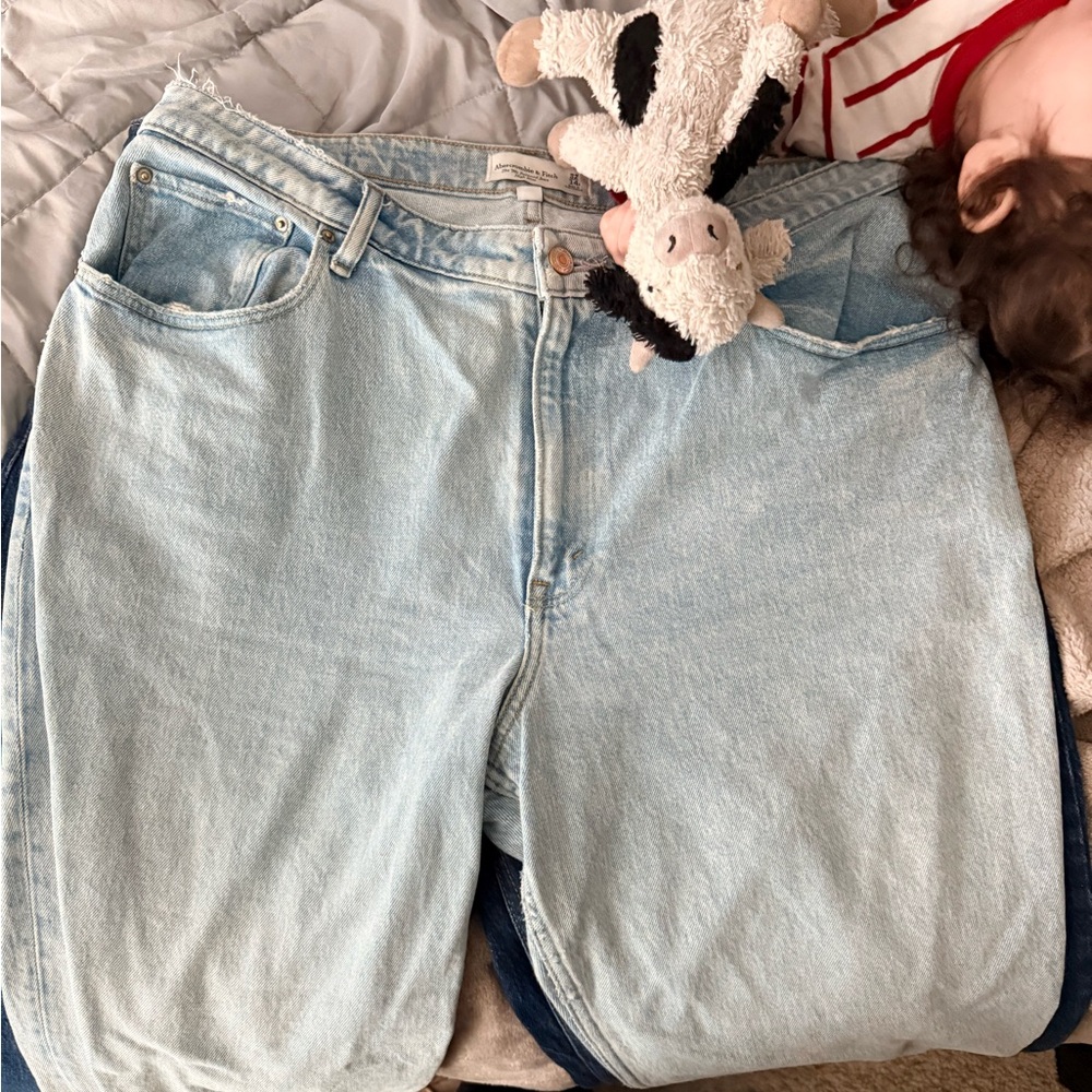 Abercrombie & Fitch Light Blue High Rise Jeans